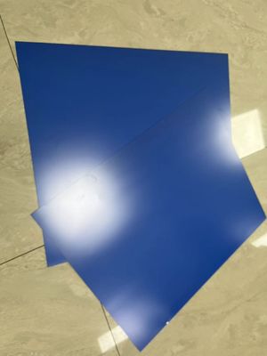 Koyu mavi Çift Katmanlı CTP Plağı, 350000 baskı ile 0.15 mm'den 0.40 mm'ye kadar genişlik ve yüksek kaliteli baskı için %10'luk nokta kazancı