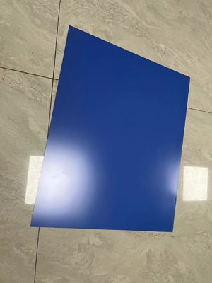 Koyu mavi Çift Katmanlı CTP Plağı, 350000 baskı ile 0.15 mm'den 0.40 mm'ye kadar genişlik ve yüksek kaliteli baskı için %10'luk nokta kazancı