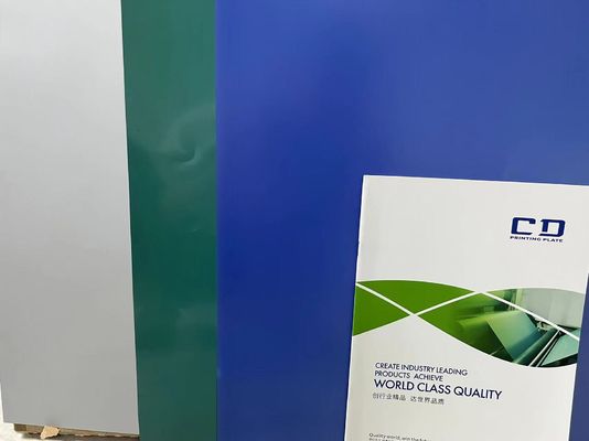 Sürdürülebilir baskı için 0,15 mm-0,30 mm ve 130-150 mJ/m2 düşük enerji görüntüleme ile çevre dostu işlemi olmayan CTP plağı